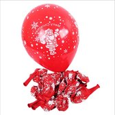Prachtige Kerst ballonnen | Rood - Tekst Wit | Sneeuw - Sneeuwvlok - Sneeuwpop - Rendier - Hert - Kerstklok | Merry Christmas - Decoratie | DH collection