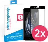 DuoPack: iPhone SE (2020) screenprotector gehard glas Edge to Edge