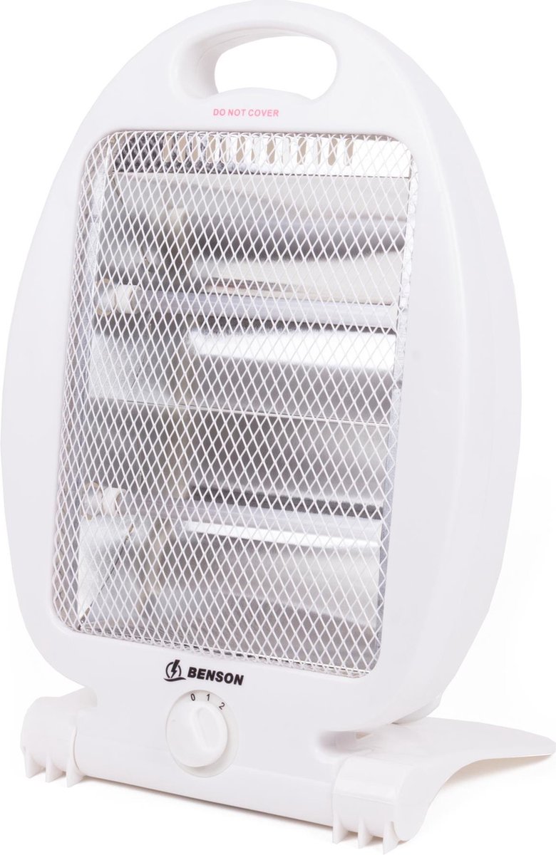 Benson Heater - Tafel model - Twee standen - 400 / 800 W - Geschikt voor ruimtes tot 15m2 - Wit
