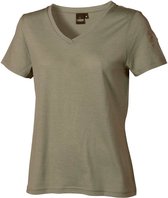 Ivanhoe T-shirt Mim Dames Merinowol Groen Maat 38