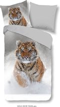 Good Morning Dekbedovertrek Snow Tiger - 140x200/220 - Flanel - Junior