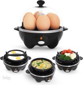 Gadgy à œufs électrique Gadgy - Capacité pour 7 œufs - Multifonctionnel: cuisson, pocher, œufs brouillés, omelette - Va au lave-vaisselle - Avec buzzer