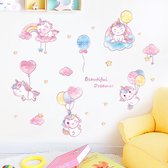 Muursticker Ster Eenhoorn - Unicorn - Kinderkamer  - Muurdecoratie - Wandsticker - Sticker Voor Kinderen 60×90CM  7