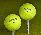 H2 XL Golfballen Long Distance - Geel - 25stuks