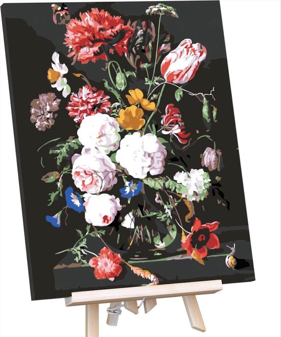 Schilderen Op Nummer Volwassenen - Do It Yourself Paintings - Stralende Bloemen - Bloemen - Bloemen in Vaas - Kleurrijk - 40x50 cm - Canvas Schilderen Op Nummer Volwassenen - Do It Yourself Paintings - Stralende Bloemen - Bloemen - Bloemen in Vaas - Kleurrijk - 40x50 cm - Canvas