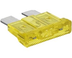 ProPlus Steekzekering - 20 ampère - Geel - Standaard - Voor auto's en vrachtwagens