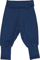 Maxomorra Broek Velour NAVY Maat 110/116