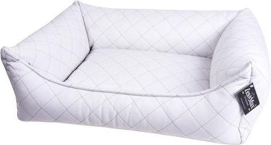 BASKET ECO LEATHER 70X55 WHITE