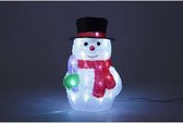 30 LED acryl licht sneeuwpop - H 26 cm - 24 V