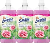 Adoucissant Soupline - Natural Dream Soft Dew - 3 x 1,3 L (156 lavages)