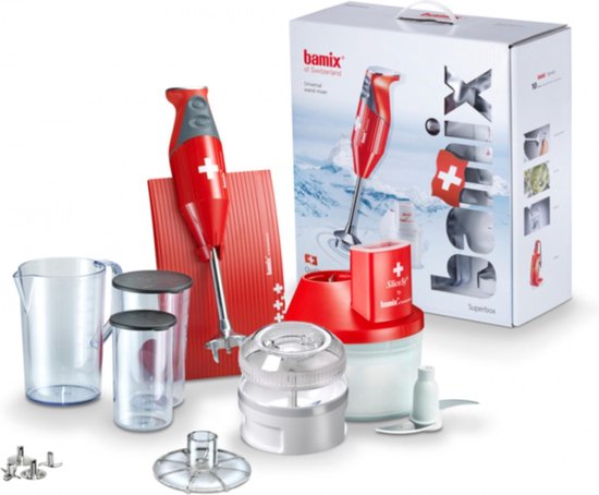 Mixeur plongeant m200 Swissline rouge - Bamix