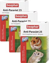 Beaphar Anti-Parasiet 25 Knaag - Parasieten - 3 x 2 pip 50 - 300 G