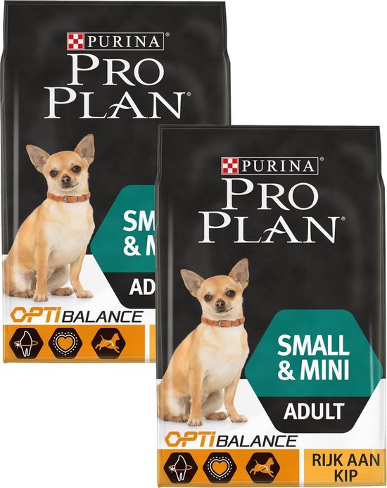 Pro Plan Dog Adult Small & Mini Breed Kip Hondenvoer - 2 x 3 kg | bol.com