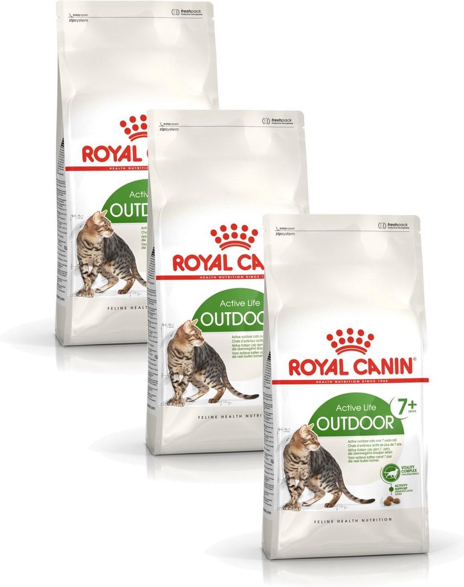 Royal Canin Outdoor 7+ – Kattenvoer – 3 x 2 kg