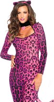 "Roze luipaard kostuum voor dames - Verkleedkleding - Small"