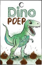 dinosaurus - dino traktatie kaartjes - dino poep - dino traktatie  - dinopoep - 15 stuks