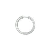 The Jewelry Collection Klapoorringen Zirkonia - Zilver