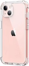 Hoesje Transparant geschikt voor Apple iPhone 13 Mini - Shock Proof Hoesje Case met Versterkte rand