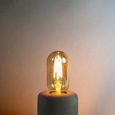 2x Buis Filament LED Lamp - E27 - Dimbaar - 4W Bespaart 80% - Amber - Extra Warmwit 2200K - T45 - Duurzaam & Energiezuinig