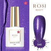 ROSI Beauty Gelpolish - Gel nagellak - Gellak - 10 ML - UV & LED - Violet 046 Blueberry Violet