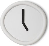 Ronde Klok Lichtgrijs / Round Clock Lightgrey - Design klok Werkwaardig