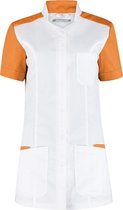 Haen / Ballyclare Dames Zorgjas STRETCH Terra 74157 Wit / Warm Oranje - Maat S
