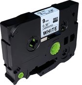 DULA - Brother Compatible Label Tape TZe-211 - 6 mm x 8 m - Zwart op Wit - TZe211 - 1 Stuk