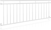 Frans balkon 90 x 225 cm Wit