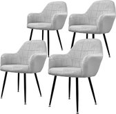 2 x chaises de salle à manger grises