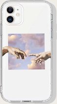 iphone 11 pro max - hoesje case - transparant - afbeelding kunst - plaatje