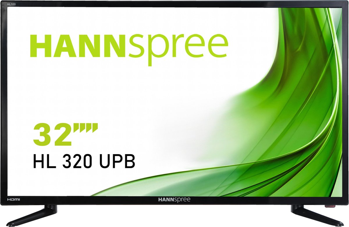 Hannspree HL320UPB LED-monitor 80 cm (31.5 inch) Energielabel E (A - G) 1920 x 1080 Pixel Full HD 8 ms VGA, HDMI, USB 2.0, Audio-Line-in ADS LED