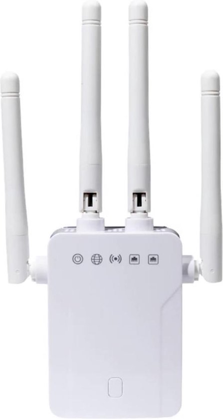 handtekening heroïne Rijpen Wifi Versterker - 1200 Mbps - Wit - Repeater - 2.4 GHz - 5G - Router -  Booster -... | bol.com