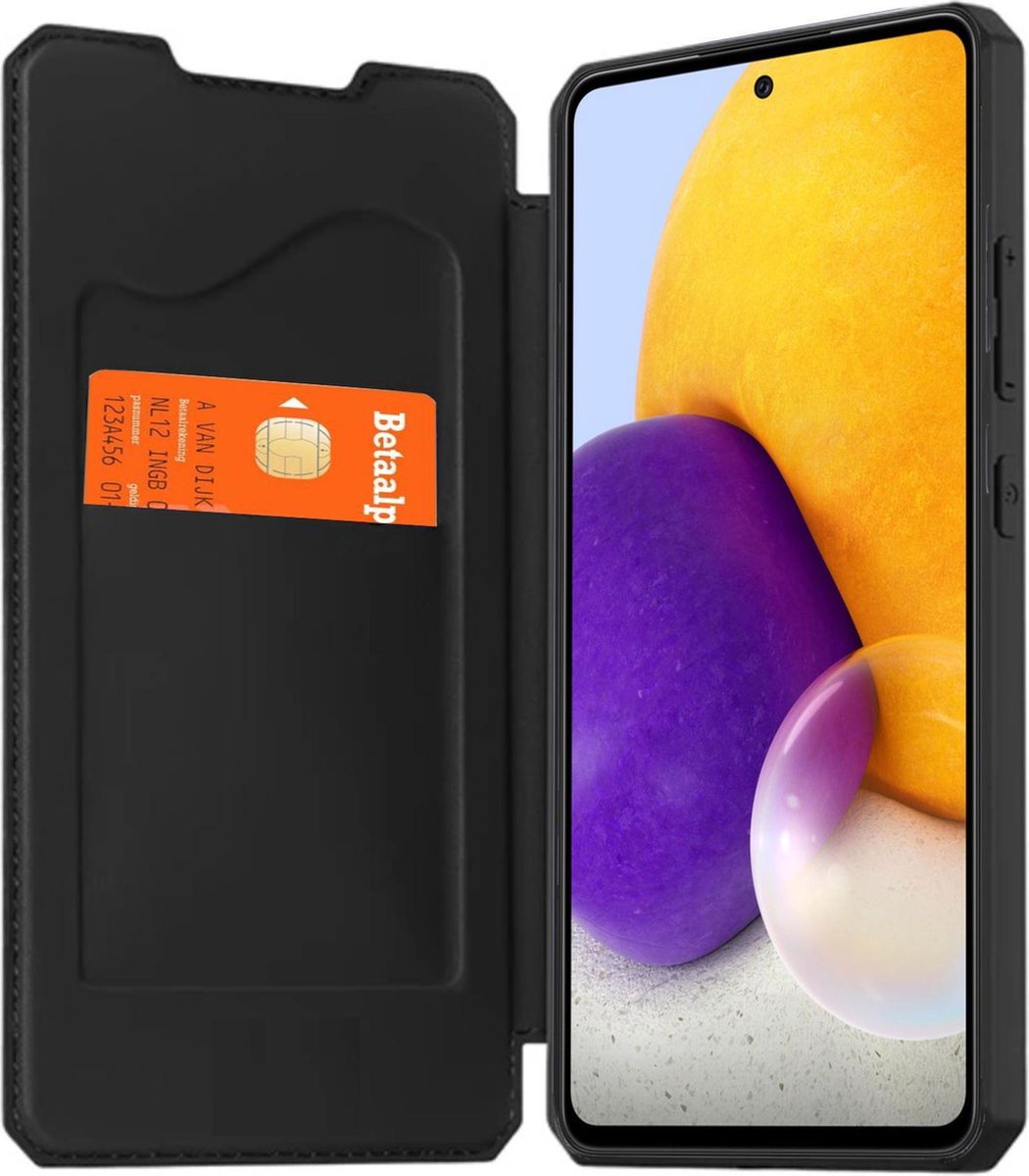 Hoesje geschikt voor Samsung Galaxy A52 / A52s - Bookcase Zwart