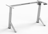 Worktrainer - YDesk - Zit sta bureau - Alleen frame - Memory display - Zilver