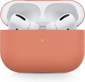 Apple AirPods PRO effen soft case - nectarine - Geschikt voor