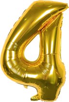 Nombre Ballons - Ballon d' or Numéro - Numéro 4 Ballon - 82 cm de haut - Ballons d' anniversaire - Party Decoration - 40 ans - Fienosa