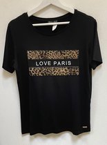 Sophia Perla-T-Shirt-Zwart-Print-Hope-maat 40