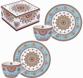 set/2 thee k+s 240 cl blauw 'Bohemian'