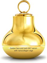 SkinLed Gouden Gezicht En Hals MC2 Serum Met Nanocollageen Vege collageen gouden gezichtsserum met micro massager 30ml