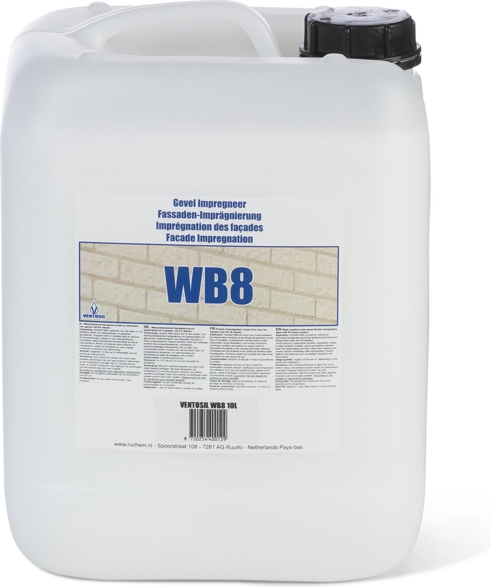 WB8 Gevelimpregneermiddel 10L (ca. 20 m2)