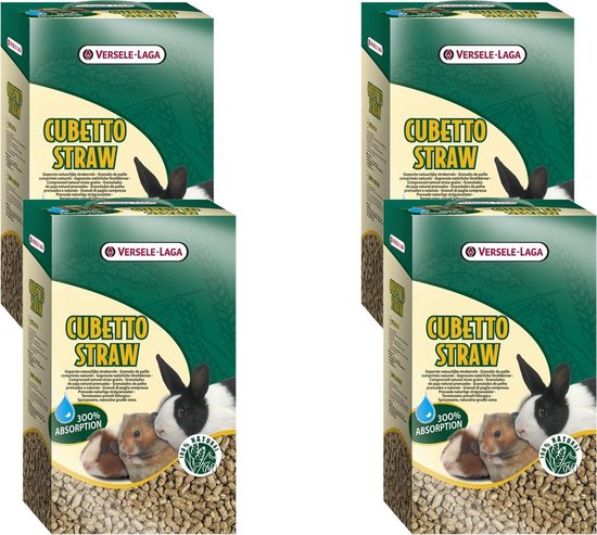 Foto: Versele laga cubetto straw strokorrels bodembedekking 4 x 12 l 5 kg