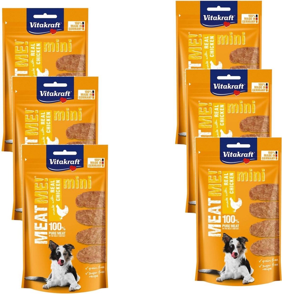 Vitakraft Meat Me! Mini 60 g - Hondensnacks - 6 x Kip