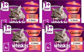 Whiskas 1+ Adult Casserole Maaltijdzakjes - Classic in Gelei - Kattenvoer - 4 x 4x85 g