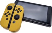Siliconen Joy-Con Controller Hoesjes | Beschermhoes Skin | Geschikt voor Nintendo Switch & Lite | Softcover Case | Grip | Beige