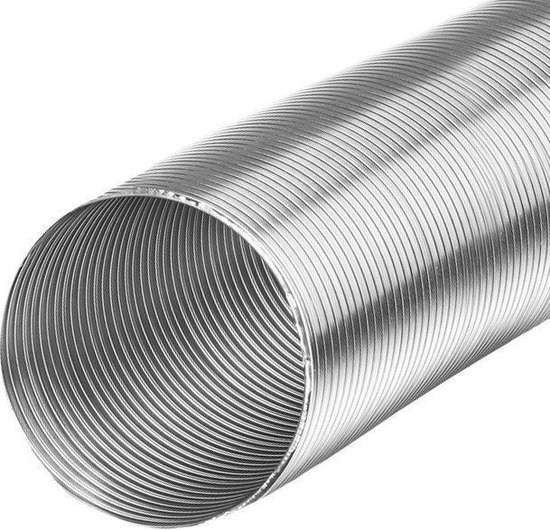 Foto: Aluminium flexibele slang 100mm 3 meter ventilatieparts