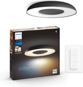Bol.com Philips Hue Still plafondlamp - White Ambiance - zwart - Bluetooth - incl. 1 dimmer switch aanbieding