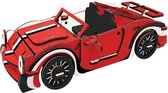 Houten bouwpakket Luxe Cabrio - Gekleurd