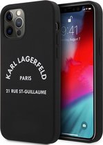 Karl Lagerfeld 21 Rue St-Guillaume Back Case - Apple iPhone 12/12 Pro (6.1") - Zwart
