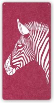 DECOBEL | DECO-VILT | Zebra | Wandpaneel - Wanddecoratie - Muurdecoratie - Woonkamer - Petfles - Duurzaam | Kersen 24