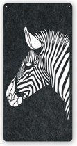 DECOBEL | DECO-VILT | Zebra | Wandpaneel - Wanddecoratie - Muurdecoratie - Woonkamer - Petfles - Duurzaam | Antraciet 03
